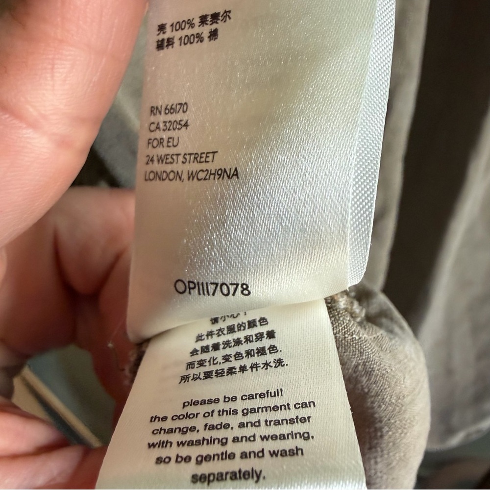 Anthropologie Pilcro Olive green utility shirt plus size 1X - Picture 11 of 11